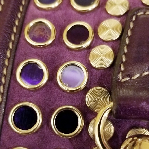 Part 2 Authentic Gucci Jackie O Purple Hobo - Picture 8 of 8